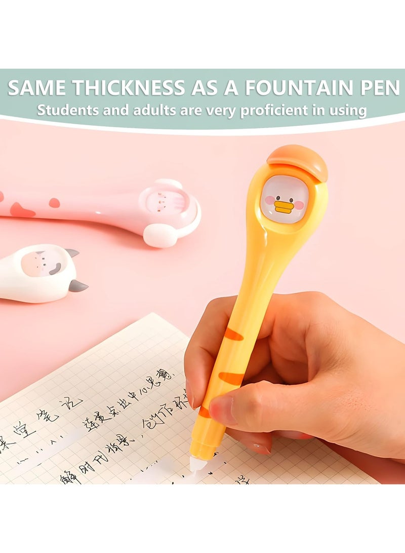 general 3pcs correction tape pen, lovely quick drying white out pen with easy to use pen shaped applicator for school home office students children - Image 4