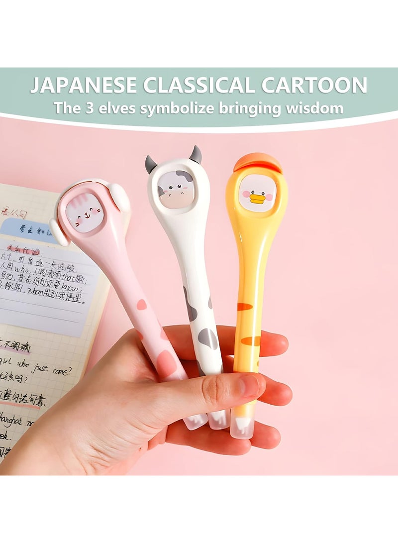 general 3pcs correction tape pen, lovely quick drying white out pen with easy to use pen shaped applicator for school home office students children - Image 5