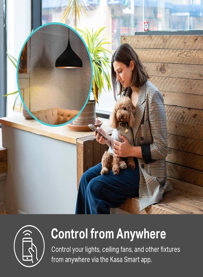 Kasa Smart Kasa Matter Smart Light Switch: Voice Control w/Siri, Alexa & Google Assistant | UL Certified | Timer & Schedule | Easy Guided Install | Neutral Wire Required | Single Pole | 2.4GHz Wi-Fi | KS205 - Image 3