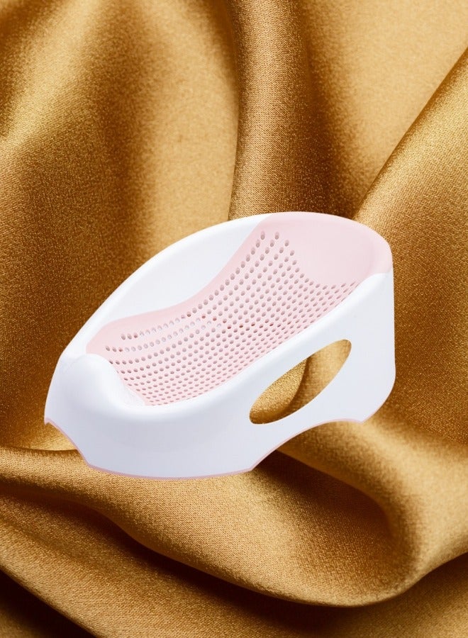 هاف دريم حامل حمام أطفال آمن مانع للانزلاق مع مسند رأس مائل، من 3 إلى 6 أشهر، وردي - Image 5