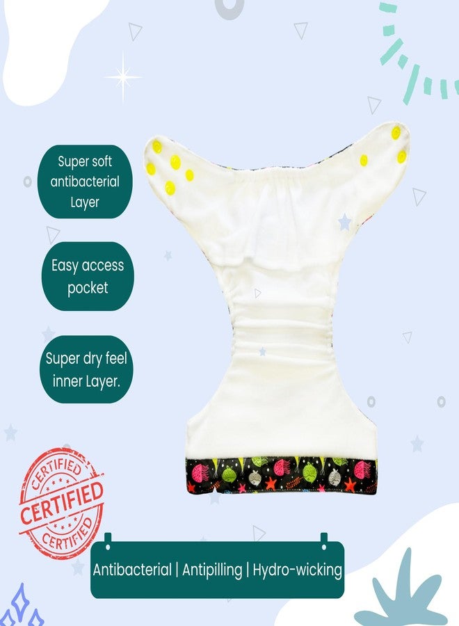 Dumbledo Elite Cloth Diaperwith Magical Soaker (Pack of 3) | Hypoallergenic | Breathable | Travel Friendly | Everyday Diapering Essential | 3 Months - 3 Years | Unisex Baby - Image 4