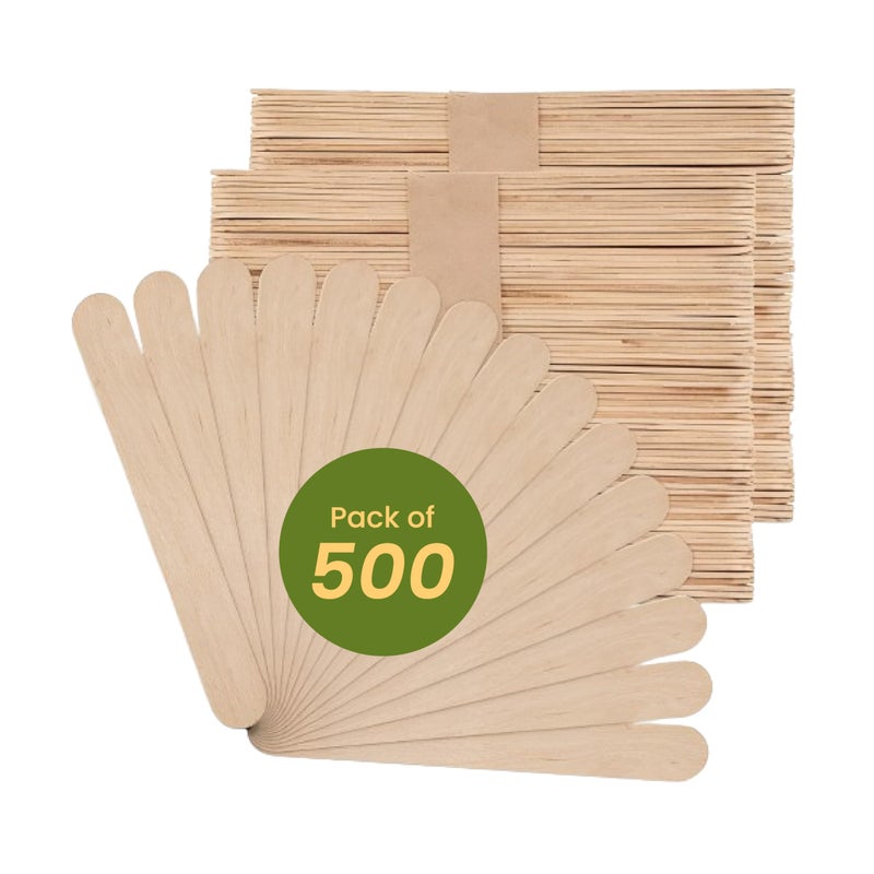 Perfect Stix Jumbo Craft Sticks, 6 x 3/4, Natural Poplar Wood, 500Ct. Multipurpose for Arts, Popsicles, Waxing - Image 1
