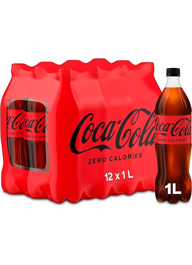 Coca-Cola Zero Soft Drink 12 X 1Ltr. PET