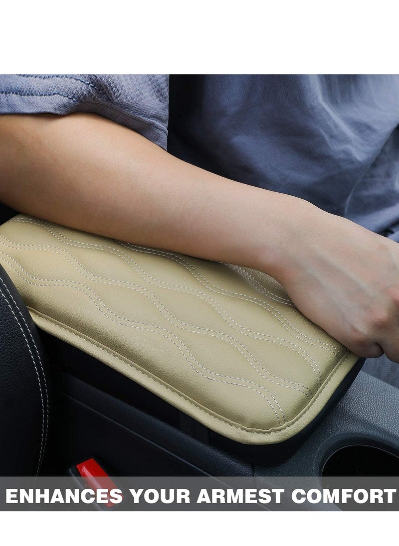 Generic Auto Center Console Cover Armrest Pads,PU Leather Universal,Car Center Console Box Arm Rest Pads,Cushion Protector,Waterproof Armrest Cover Center Console Pad  - Image 3