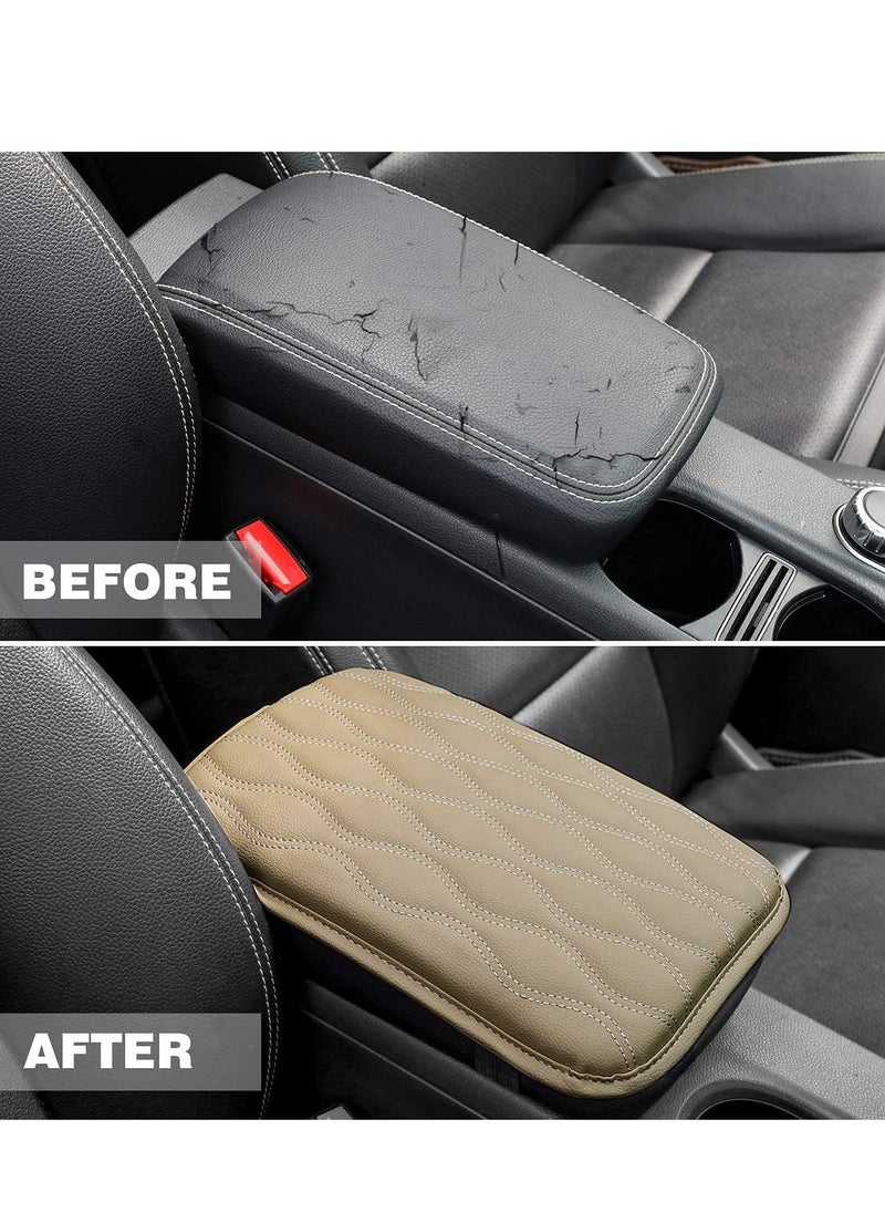 Generic Auto Center Console Cover Armrest Pads,PU Leather Universal,Car Center Console Box Arm Rest Pads,Cushion Protector,Waterproof Armrest Cover Center Console Pad  - Image 2