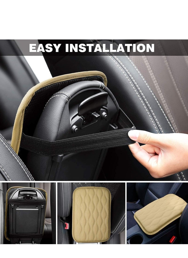 Generic Auto Center Console Cover Armrest Pads,PU Leather Universal,Car Center Console Box Arm Rest Pads,Cushion Protector,Waterproof Armrest Cover Center Console Pad  - Image 4