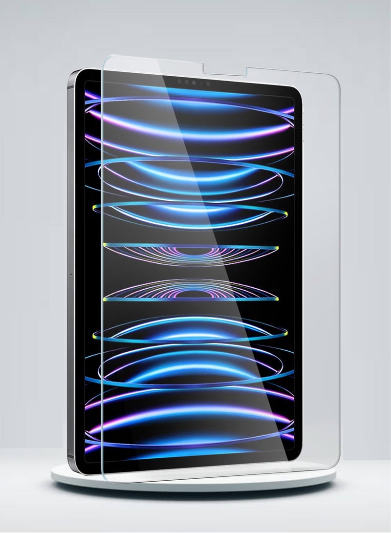 دبليو تيك واقي شاشة زجاجي بحواف منحنية من سلسلة Premium لجهاز Apple iPad Pro 11 بوصة الجيل الرابع 2022 شفاف - Image 5