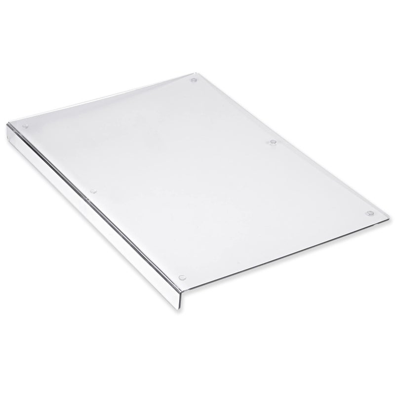Cutting Board with Lip Edge  Clear Acrylic  NonSlip  20 x 16  Countertop Protector for Chopping and Cutting Food