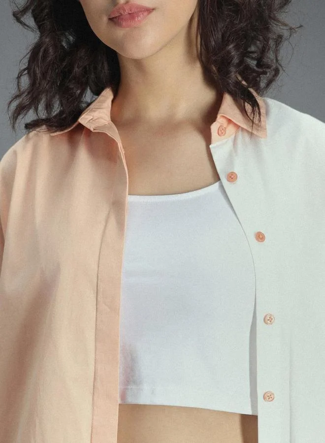 HIGH STAR Classic Oversized Color Block Casual Shirt by Styli