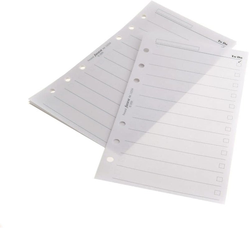 Filofax Personal To Do Refill - 20 Leaves, White, 95mm x 171mm - Image 3
