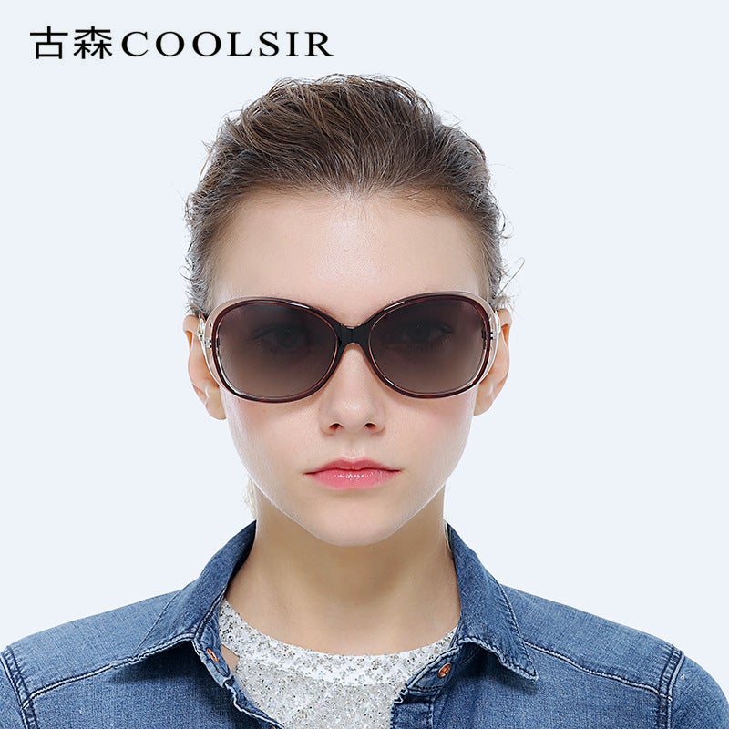 نظارات شمسية نسائية من COOLSIR - إطار بيضاوي أنيق، حماية من الأشعة فوق البنفسجية بدرجة 400 - Image 3