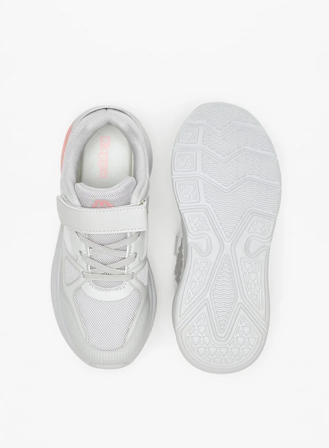 Kappa Girls' Panelled Sports Shoes with Hook and Loop Closure