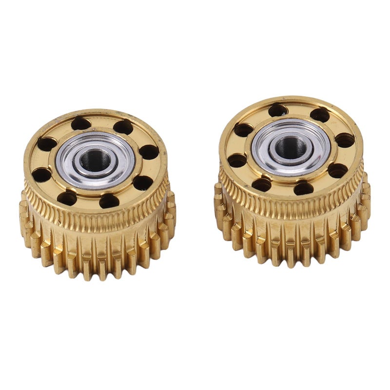 2Pcs Metal Extruder Gear DLC Coating Upgrade Kit For 3D Printer With Precise Drilling For K2 Plus PLA PETG ABS - Image 2