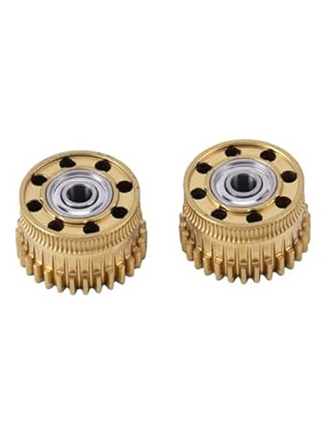 2Pcs Metal Extruder Gear DLC Coating Upgrade Kit For 3D Printer With Precise Drilling For K2 Plus PLA PETG ABS - Image 1