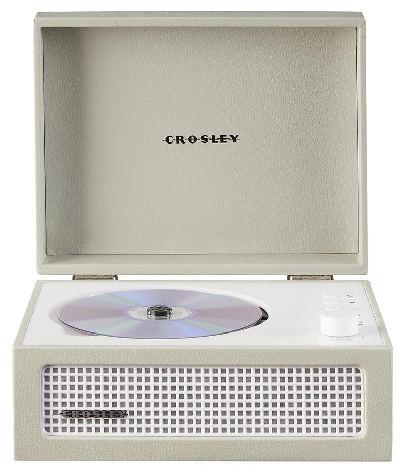 Crosley CR3517ADU Voyager Retro Portable CD Player with Stereo Bluetooth Speakers and FM Radio Dune - Image 2