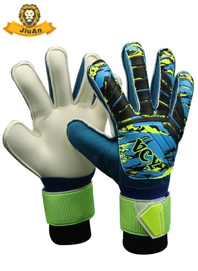 جيوان قفازات حارس مرمى جديدة مضادة للانزلاق ومقاومة للتآكل، مناسبة للكبار والأطفال، مصنوعة من اللاتكس، سميكة، للتدريب على كرة القدم. - Image 1