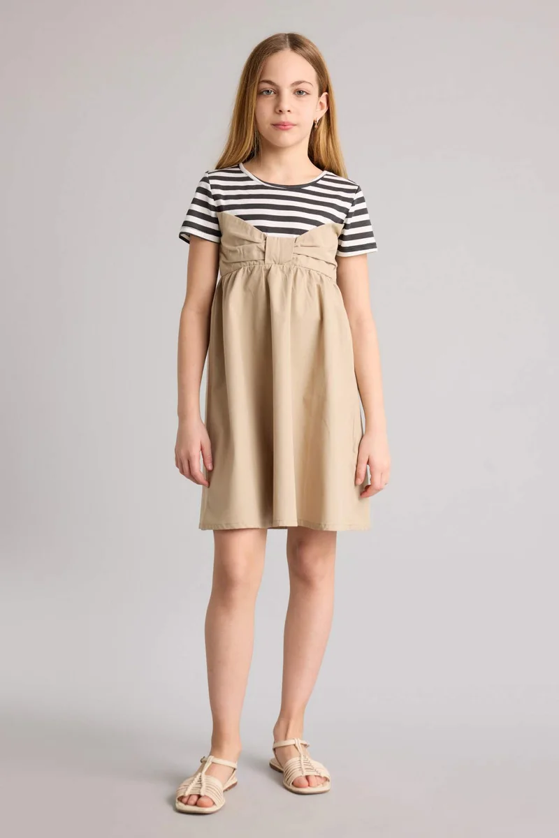 ديفاكتو Girl Patterned Dress