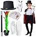 Yewong Kids Magician Costume Accessories with MagicianTop Hat Cloak Cape Wand Gloves Rabbit Puppet Magic Tricks Kit - Image 3
