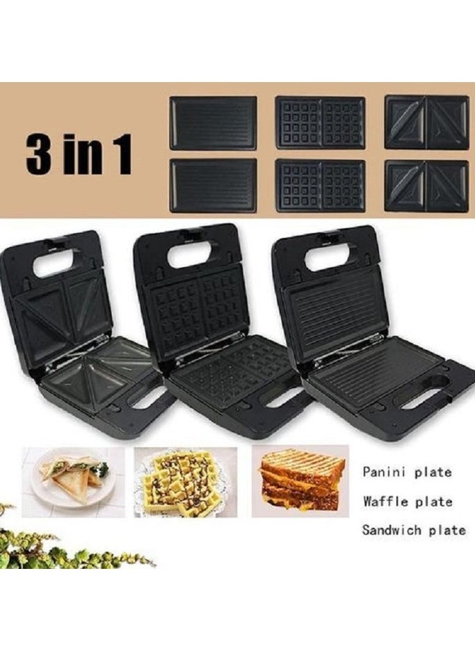 sokany 3 IN 1 Multi Functional SANDWICH MAKER (Grill ,Waffle,Toast)750W- ( KJ-303)  - Image 1