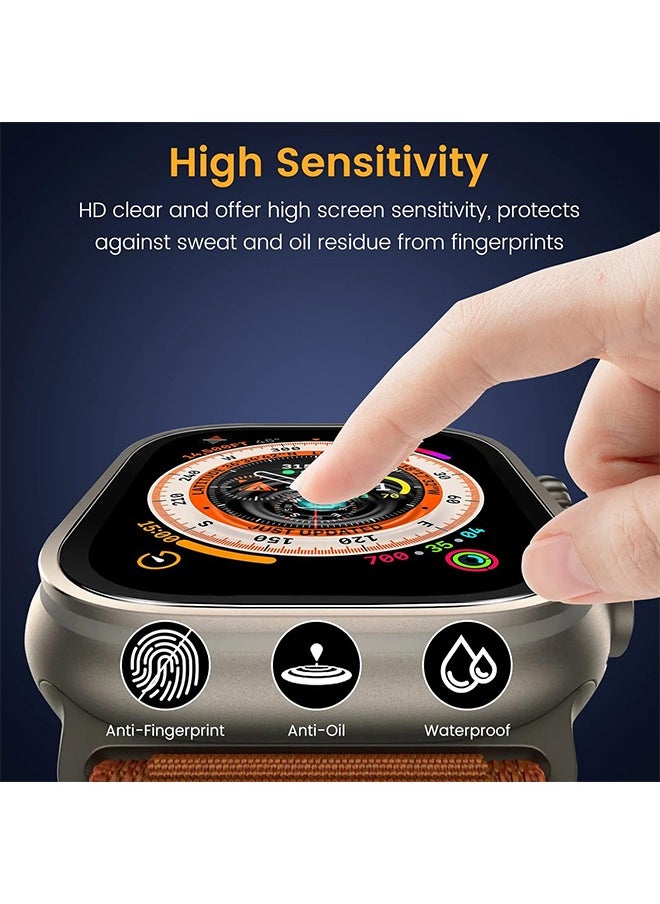 X-level - 3 Pack Privacy Screen Protector for Apple Watch Ultra 2/1 49mm, Anti-Peep Tempered Glass Scratch Resistant Waterproof Anti-Spy Accessories - Image 1