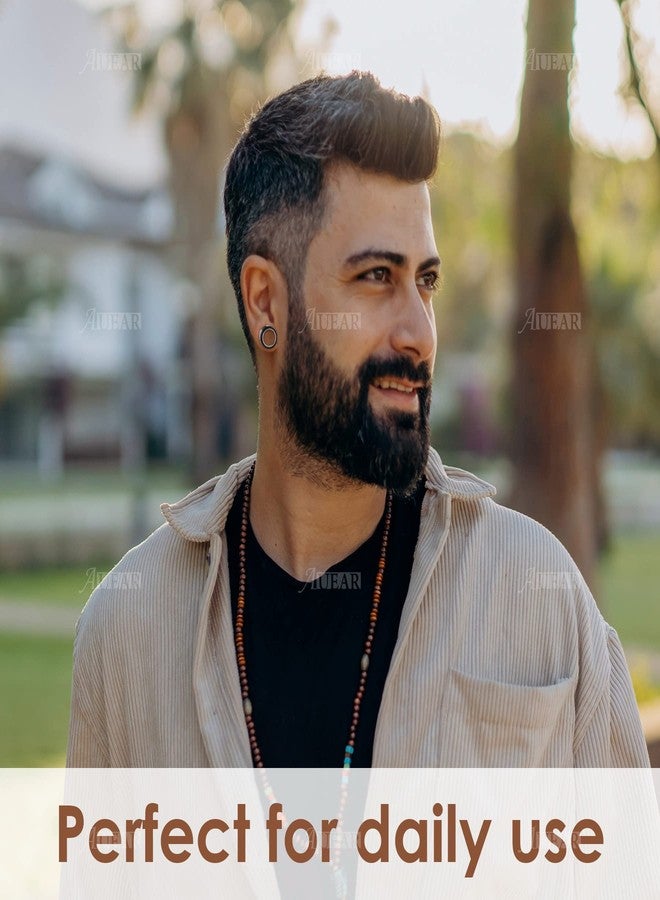 أوير مجموعة AUEAR، 4 قطع من أدوات توسيع الأذن المصنوعة من الفولاذ المقاوم للصدأ، مقاس 9 مم، تتضمن سدادات قياس وأنابيب مدببة. - Image 3