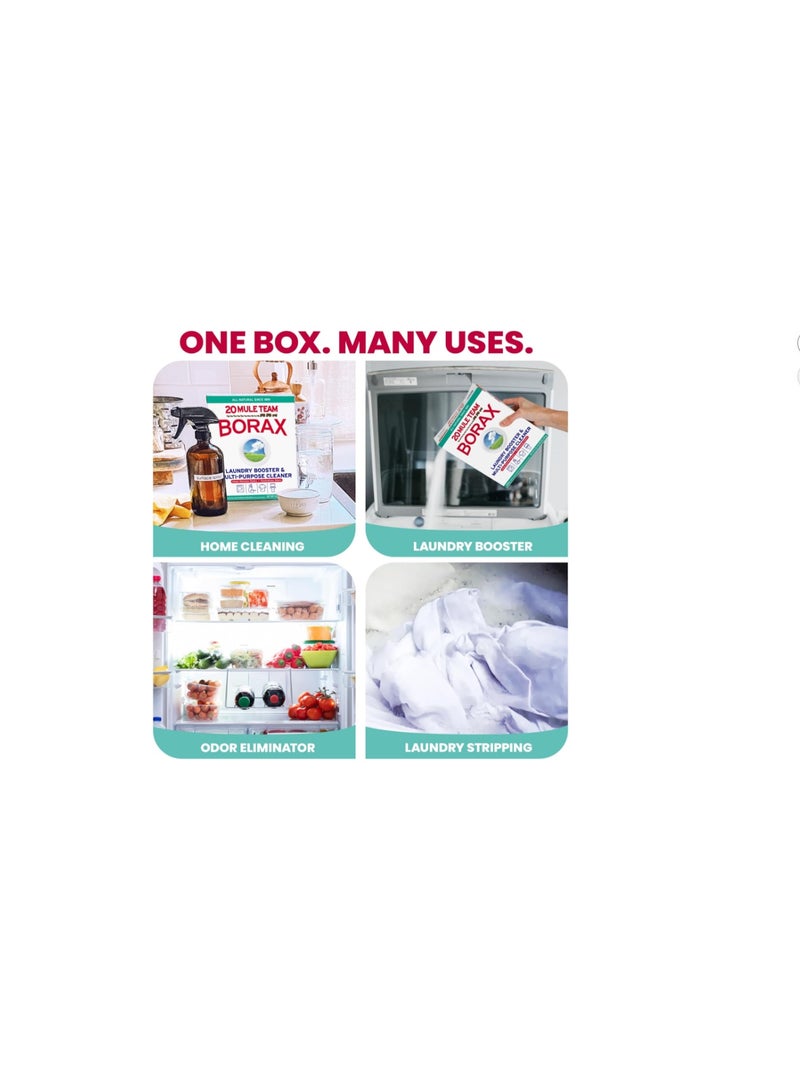 BORAX 20 Mule Team All Natural Borax Laundry Booster & Multi-Purpose Cleaner (1.84kg x Pack of 2) - 3.68kg Total - Image 3