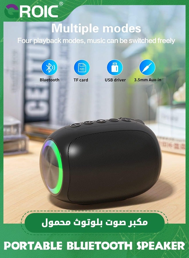 GROIC Bluetooth Speakers, A66 Wireless Speakers, 5W Portable Wireless Speakers with Clear Sound, Multi Playing Modes, Compatible with Cellphone, PC for Home or Outdoors  - Image 5