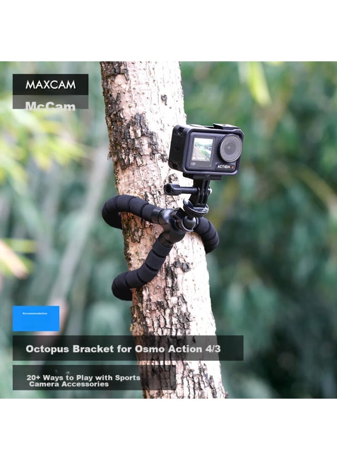 Maxcam/maisikamu, Suitable For Dji Osmo Action 5/4 Action Camera, Octopus Mini Tripod, Vlog Portable Stand, Outdoor Base Accessory - Image 1