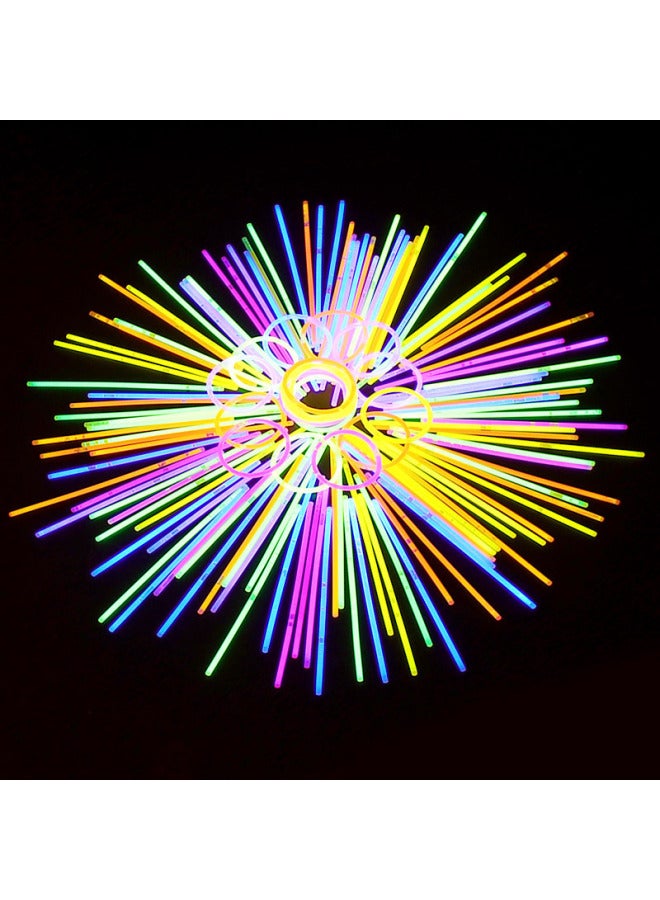 Colorful Fluorescent Stick Luminous Bracelet Bracelet Disposable Children's Toy Fluorescent Stick Stick Figure Props-Color:Glow Sticks  - Image 3