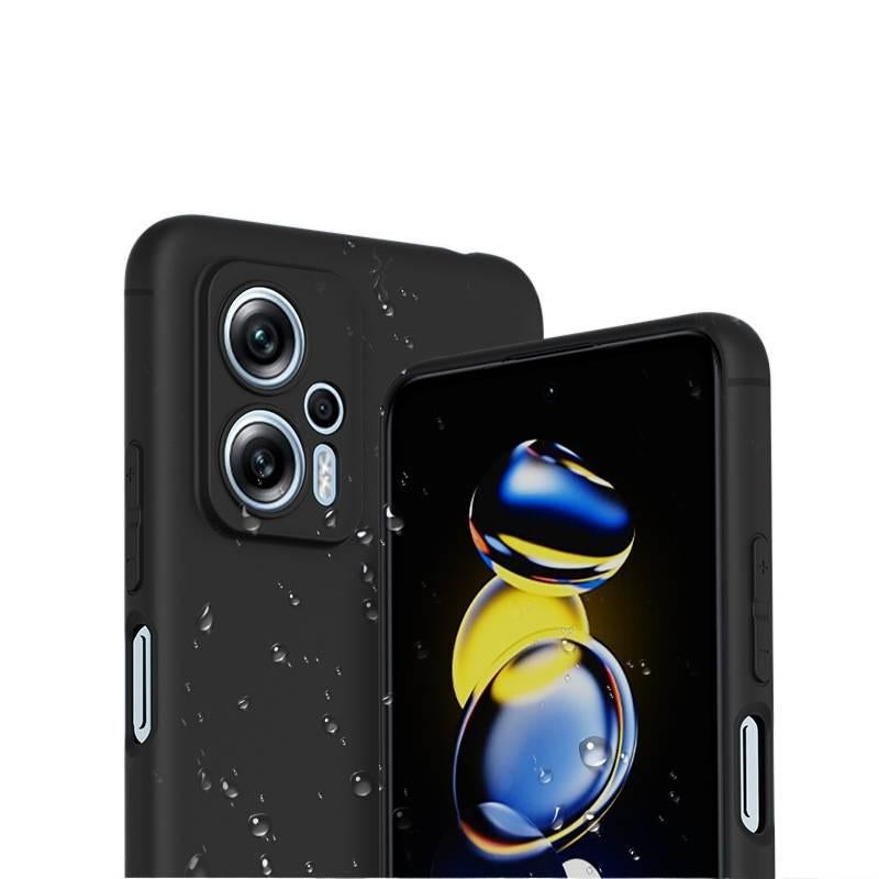 LS غطاء واقي، مقاوم للصدمات لـ Redmi Note 13 Pro، حماية من السقوط، أسود سيليكون من السيليكون باللون الأسود باللون الأحمر - Image 4