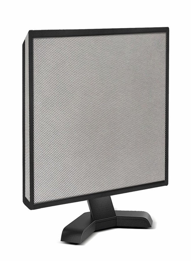 Cranique Polyester, Vinyl Dust Proof LCD / LED Monitor Cover For 24" Dell | HP | LG | Lenovo | Samsung | Acer | Benq 24 Inch (Grey) - Image 1
