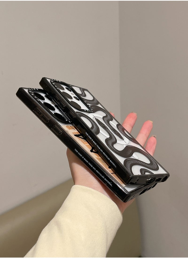 Casetify - For Samsung Galaxy S24 Ultra Magnetic Phone Case Snake Pattern Cover - Image 1