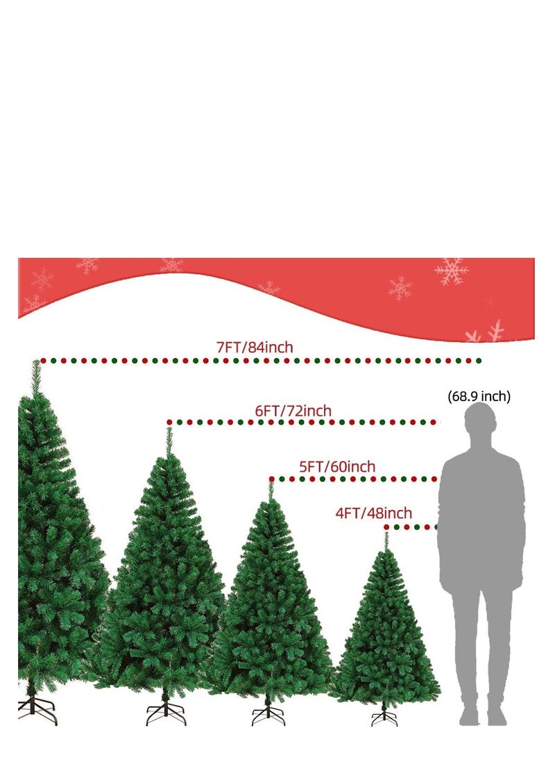 Y&D Christmas Tree  Upgraded Artificial Holiday  Pine Tree with  PVC Branch Tips, Easy Assembly, Indoor Xmas Full Tree for Office Home Store Party Home Decoration Holiday Decor - Image 3