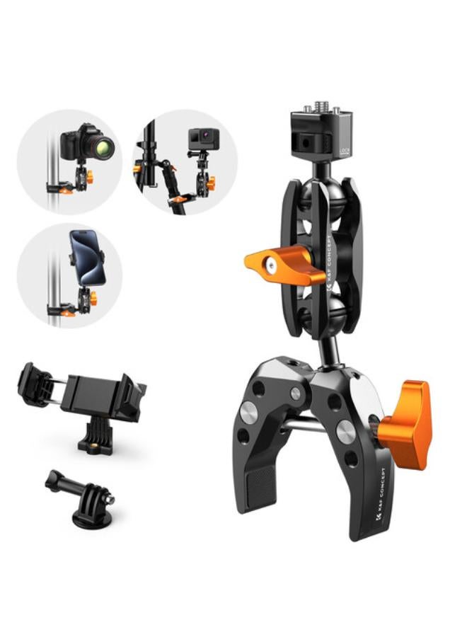 K&F Concept Multifunctional Super Clamp with Ball‑Head Magic Arm  - Image 2