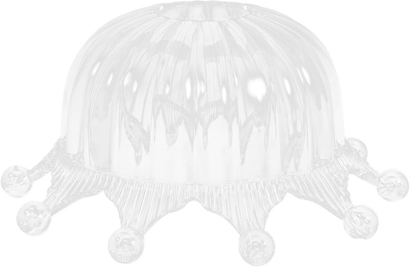 PRETYZOOM Crown Shape Plastic Lamp Shade Cover E27 Socket 43mm Diameter Bedside Pendant Light Replacement for Bedroom Decoration - Image 1