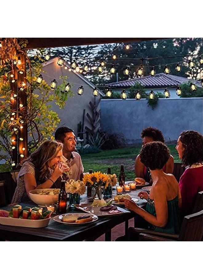 Arabest 20 Mini Kerosene Lamp Lantern String Lights for Indoor Outdoor Garden Holiday Decorations Warm White Light  - Image 2