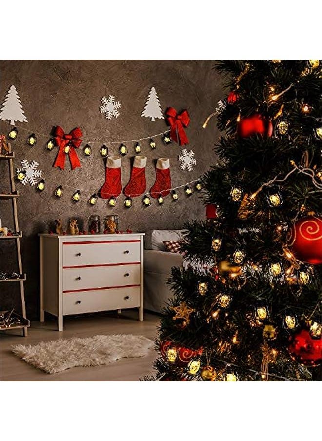 Arabest 20 Mini Kerosene Lamp Lantern String Lights for Indoor Outdoor Garden Holiday Decorations Warm White Light  - Image 3