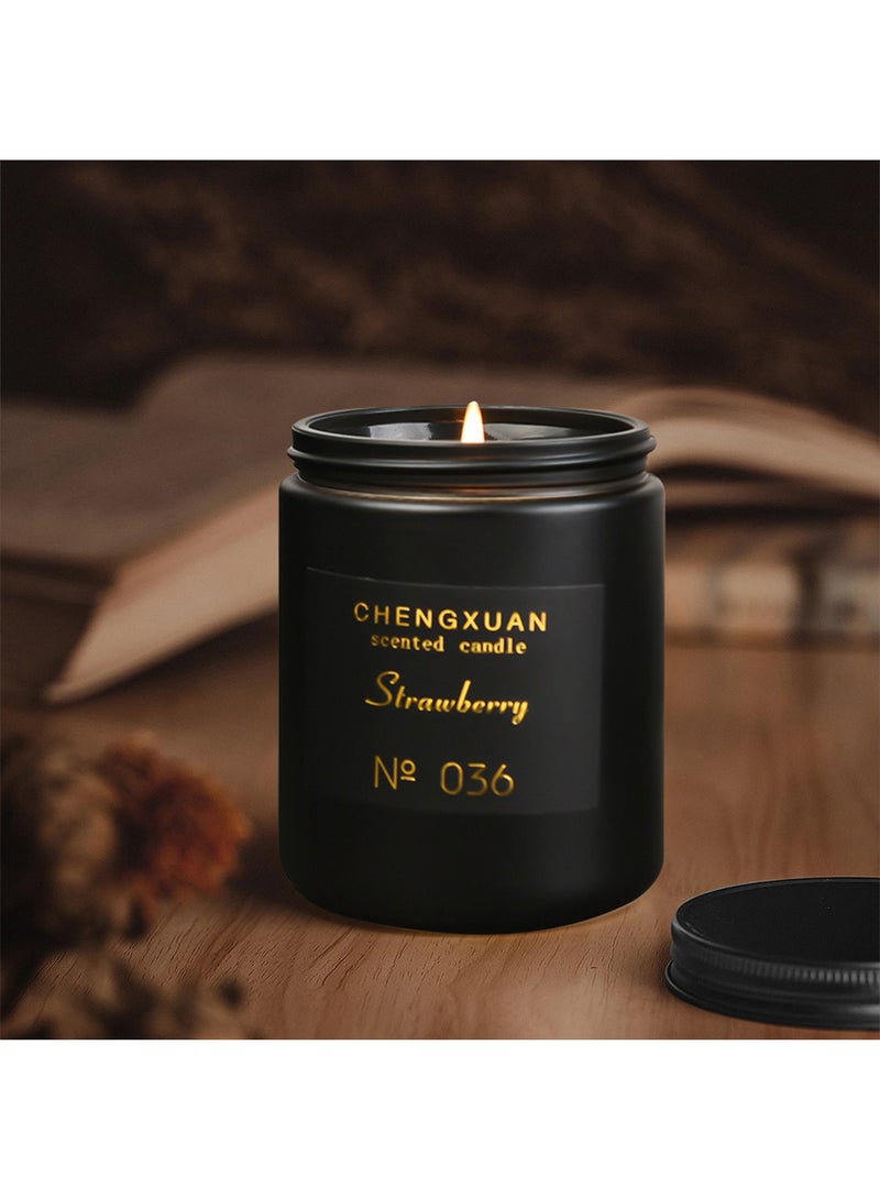 تشنغ شمعة معطرة، معطر جو طبيعي طويل الأمد، شمعة شمع الصويا للنساء 80 جرام (خشب الصندل) - Image 5