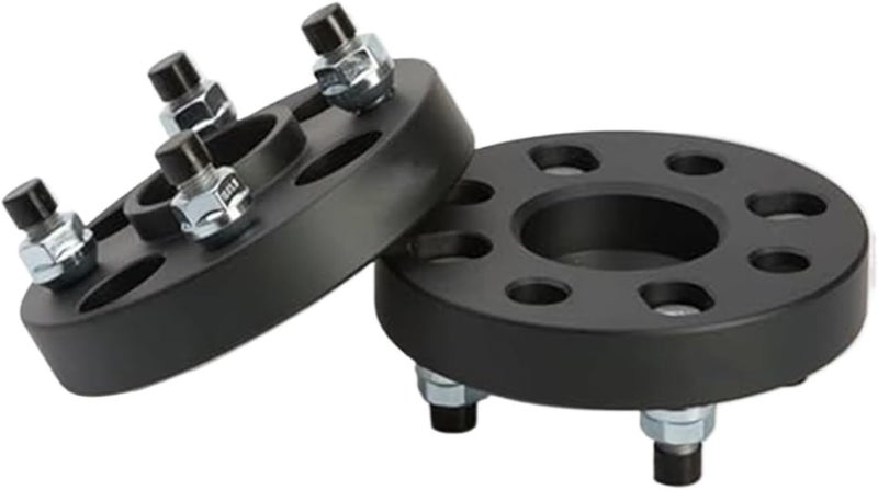 MKVAXR 2-Piece Black Aluminum Wheel Spacer Adapter 20mm for BMW - PCD 4x100, ID=OD=56.1mm - Image 1