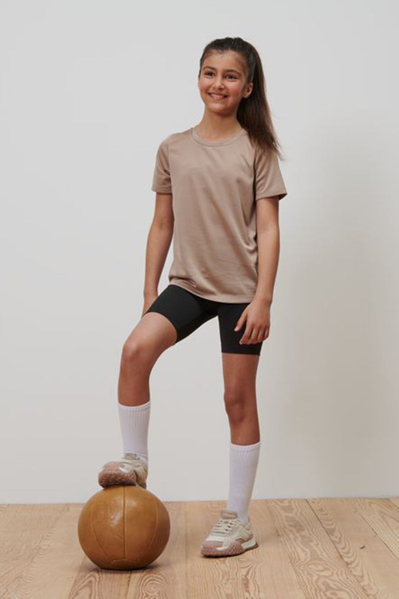 Tchibo Kids Girl 2 Piece Sportswear Fit Training Top, Black  - Image 1