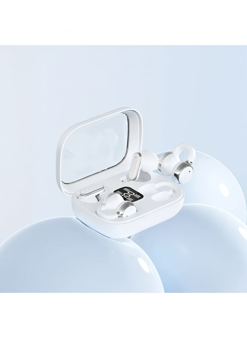 فليفيو سماعات أذن لاسلكية حقيقية بتقنية البلوتوث 5.49 LED، سماعات أذن، زوجان، علبة شحن واحدة، سماعات أذن OWS TWS مفتوحة على الأذن، سماعات أذن داخل الأذن، سماعات أذن للعمل والرياضة والسفر - Image 2