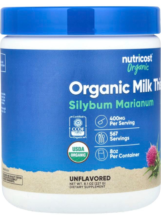 Nutricost Organic Milk Thistle Unflavored 8.1 oz (227 g) - Image 2