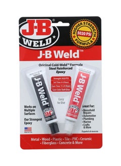 JB WELD 2-Piece Steel Reinforced Multipurpose Waterproof Epoxy Dark Grey 2 oz ‎8265-S  - Image 1