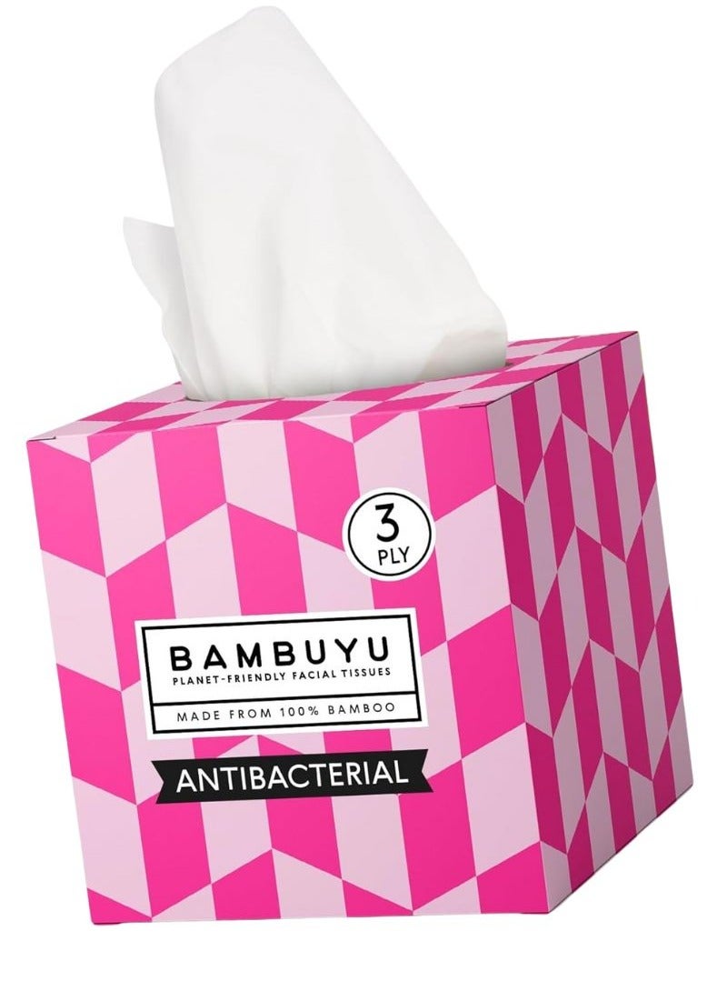 Bambuyu Bamboo 3 Ply Facial Tissues Cubes 65 Sheets Pack of 1 - Image 1
