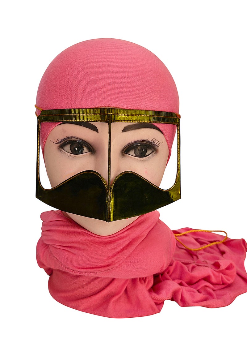 ماركة غير محددة بتولة، برقع، نقاب، قناع وجه عربي تقليدي، لون أخضر 10 قطع  - Image 4