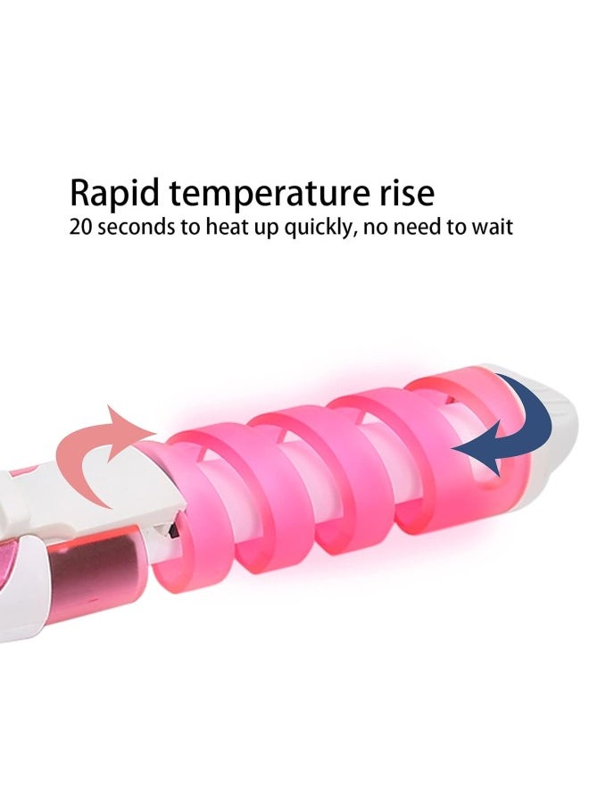 Generic - Hair Waver,Electric Hair Curling Wand Spiral Hair Curler Hair Crimper Curling Iron Hairstyling Tool Home Curling Iron 110‑240V Professional Portable Hair Salon Spiral Curl Ceramic(US) - Image 1