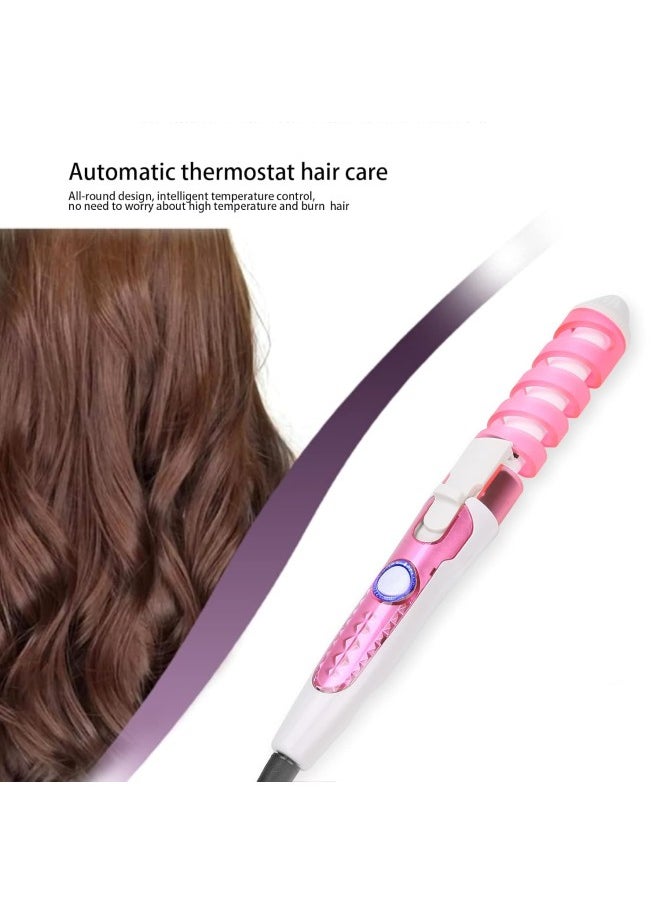 Generic - Hair Waver,Electric Hair Curling Wand Spiral Hair Curler Hair Crimper Curling Iron Hairstyling Tool Home Curling Iron 110‑240V Professional Portable Hair Salon Spiral Curl Ceramic(US) - Image 1