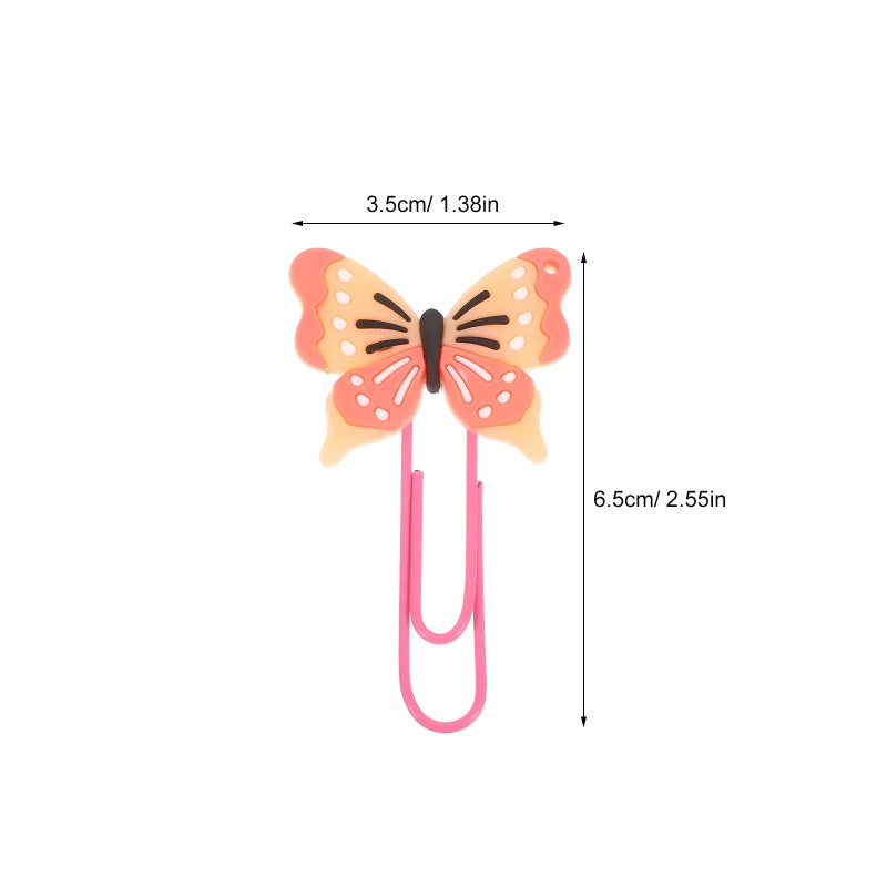 30pcs Cute Butterfly Paper Clips: Butterfly Bookmarks for Kids - Decorative Page Fastener for School Office Planner Document Organizing - Image 5