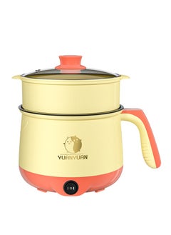 Gasin 1.8L multi-functional mini electric cooker  with a power of 300 - 600W ceramic inner pot  portable travel cooker   electric frying pan, hot pot   quick noodle cooker   suitable for frying steaks and eggs   and boiling soup  - Image 2