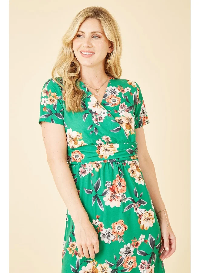 Yumi Floral Print Wrap Dress